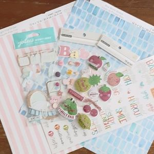 Assorted Unused Scrapbooking Supplies
